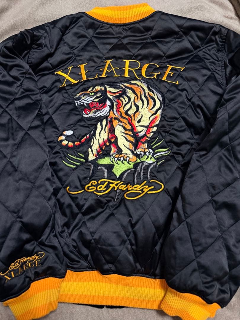 ２面用 Ed Hardy XLARGE 別珍 日本限定 スカジャン unisex