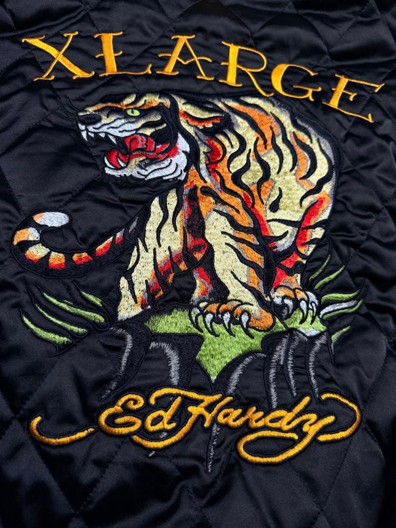 ２面用 Ed Hardy XLARGE 別珍 日本限定 スカジャン unisex