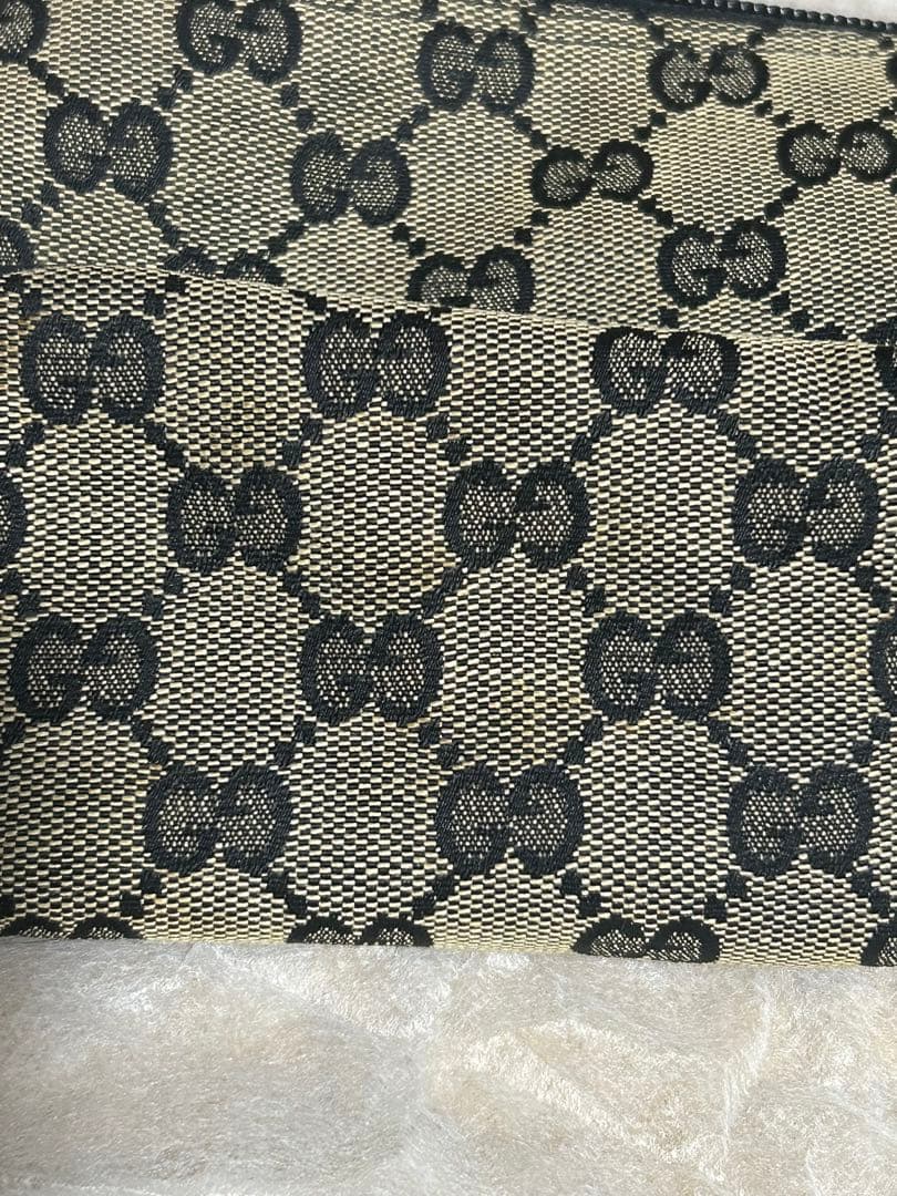 GUCCI キャンバス アクセサリーポーチ バッグ