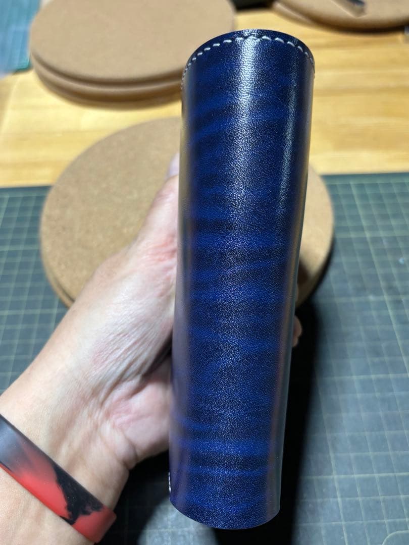 ミドルウォレット　ベルギー産　ルガト　ハンドメイド【訳あり】