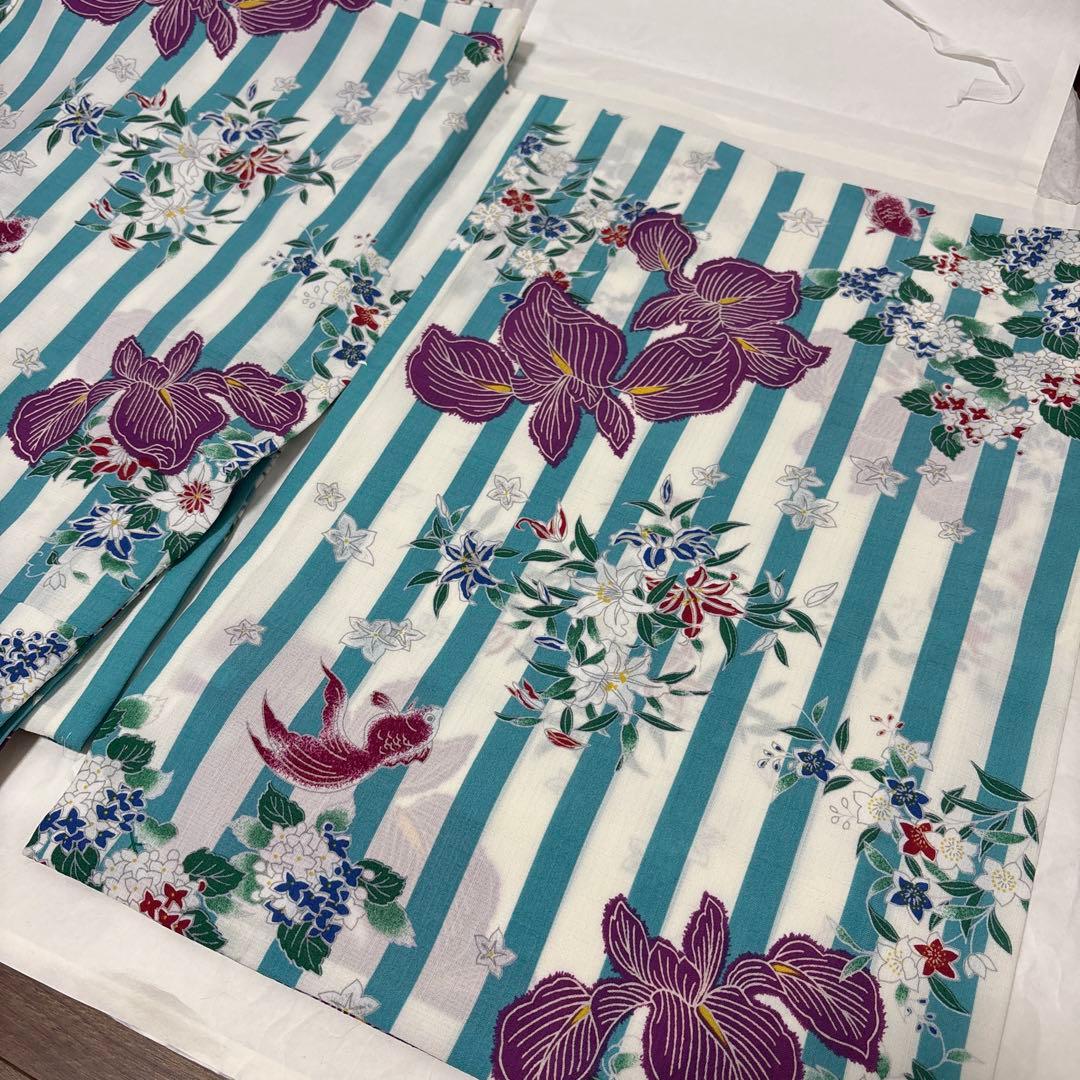 撫松庵　洗える浴衣　帯セット