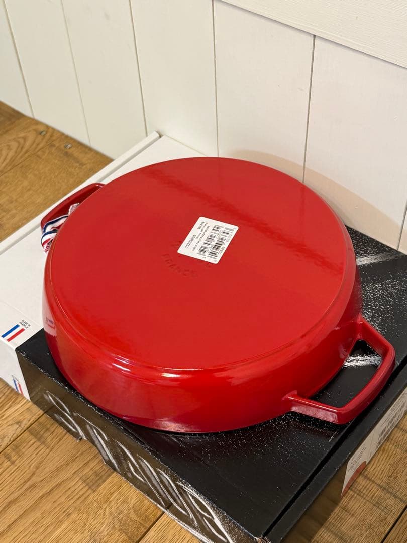 新品 ストウブ 両手フライパン 26cm チェリー 40511-727