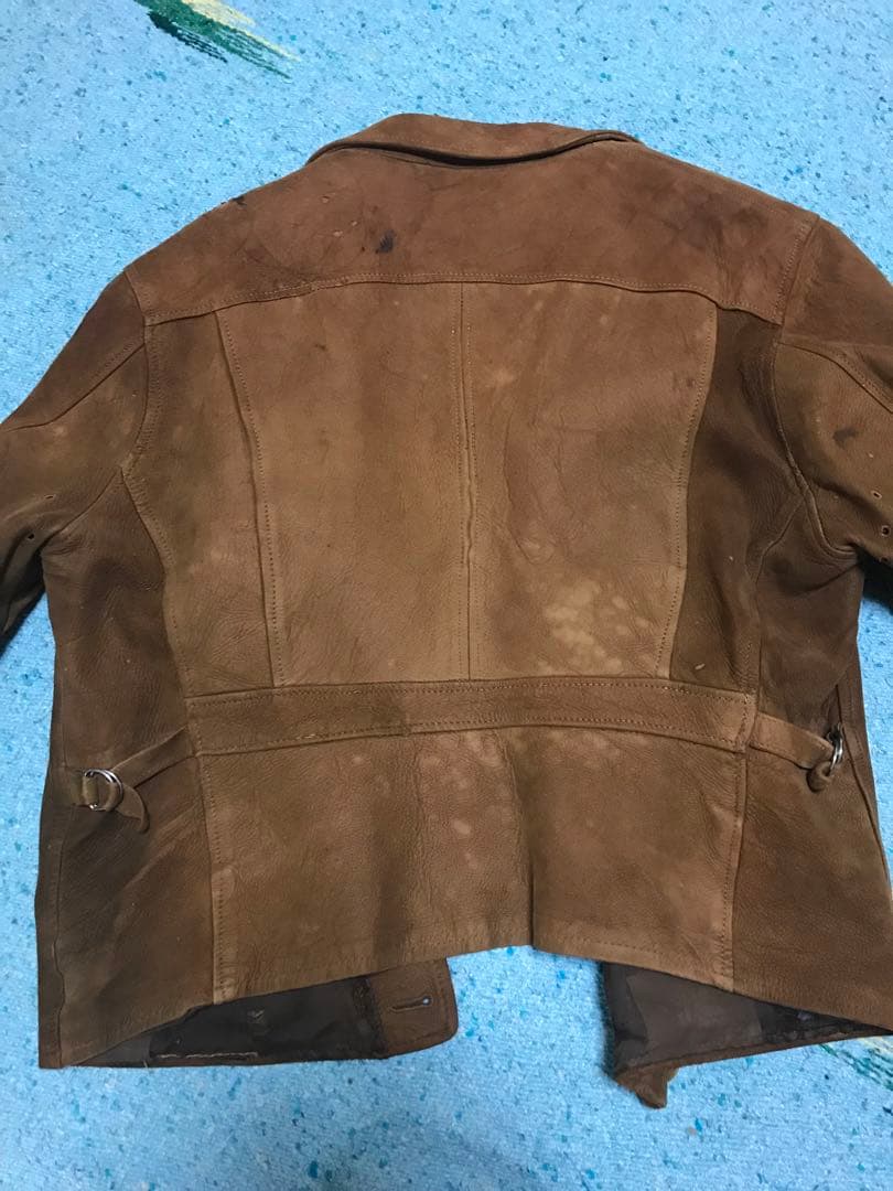 40s BLOCK BILT ヌバック レザージャケット ライダース コサック