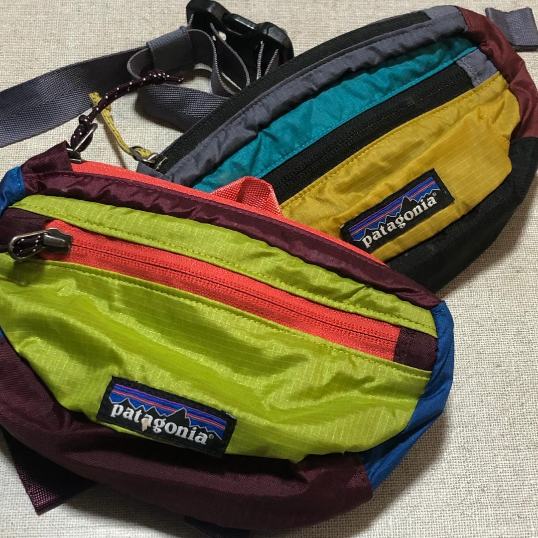 人気のパッチワークモデル 2個セット❣️ パタゴニア 可愛いウエストパック