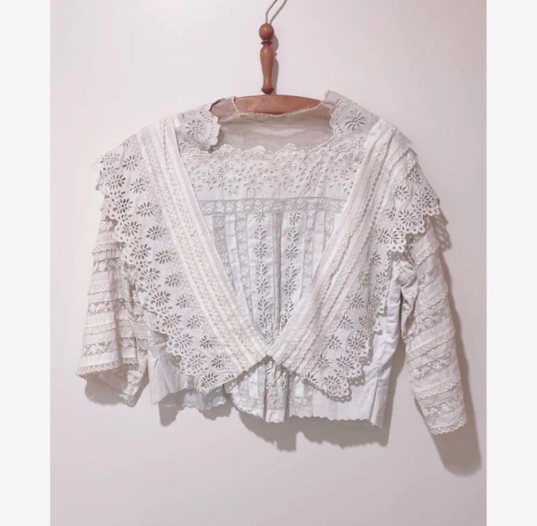 くるみ様おまとめ3点⭐︎ プチポワンミラー&レーストップス&アンティークブラウス