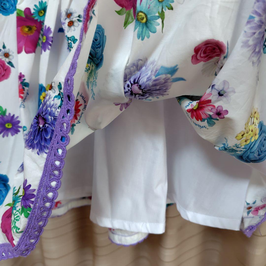 アナスイミニ　140 Vivid Floral 花柄ティアードワンピース