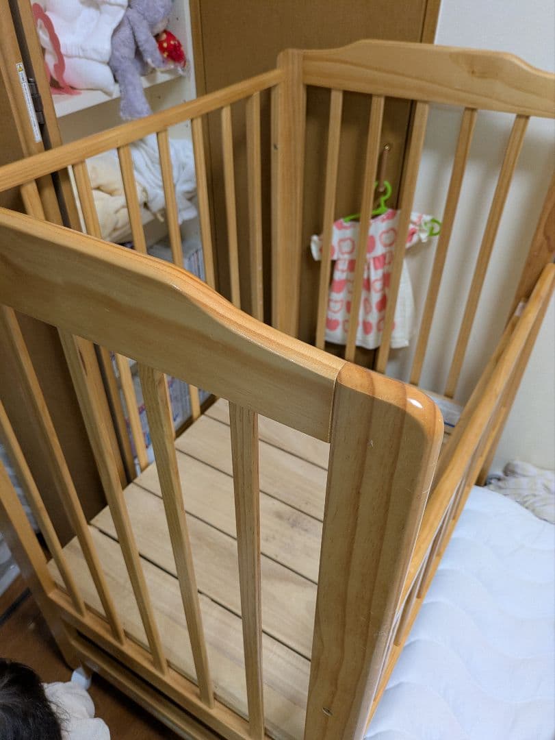 【直接引渡し可能】KATOJI ハイシートミニベッド高さ調整可能、収納棚付き