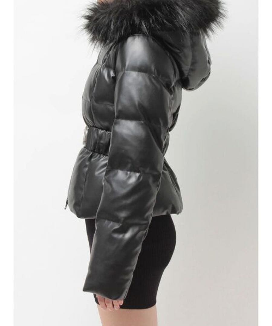 GYDA GDベルト付きフェイクレザーショートダウンコート 新品 本日限定値下げ