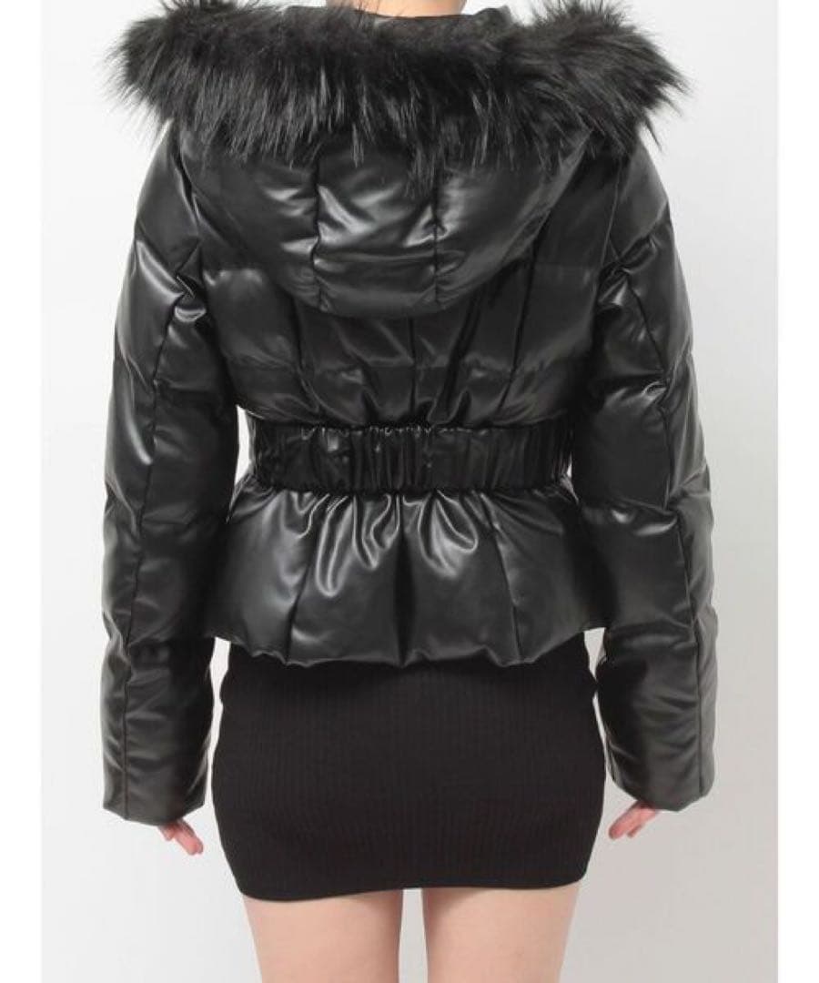 GYDA GDベルト付きフェイクレザーショートダウンコート 新品 本日限定値下げ