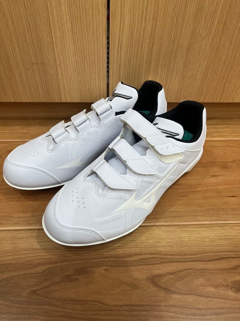 ミズノMizuno スパイク ベルクロ　白　ホワイト　新品・未使用　26.5