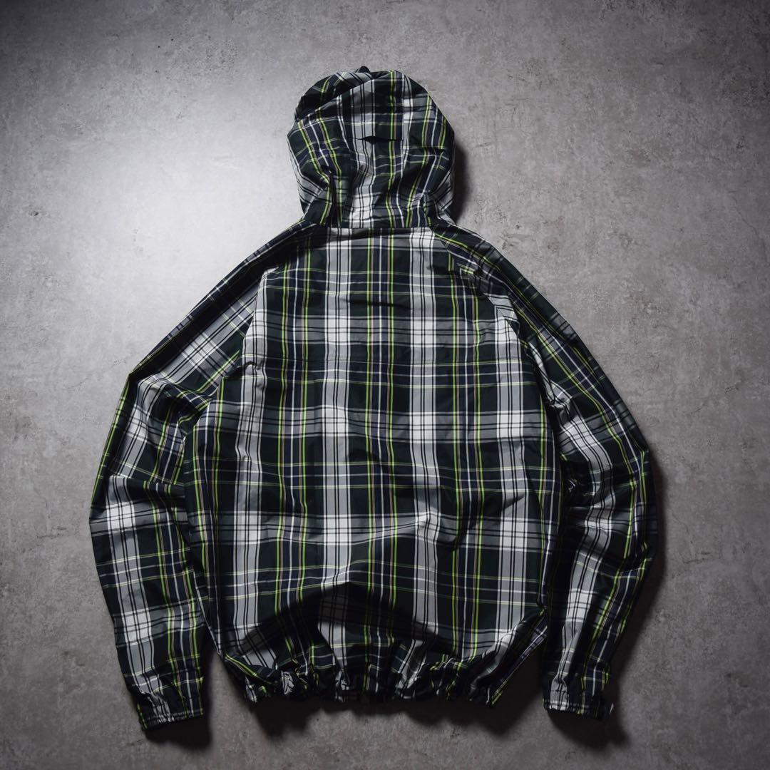 00s Columbia ナイロンシェルジャケット チェック柄 テック系 y2k