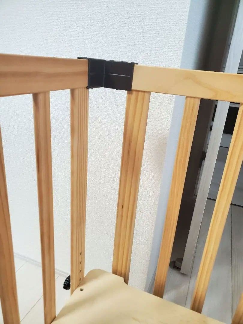 PSC・SG認証 RiZKiZ 木製ベビーベッド 使用5か月☆美品☆