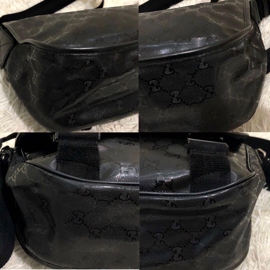 極美品✨グッチ GUCCI メッセンジャーバッグ ショルダーバッグ　ブラック