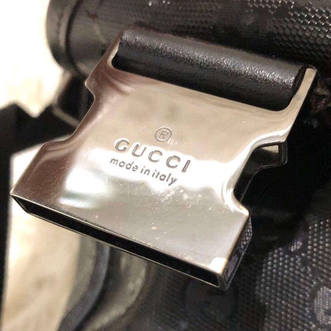 極美品✨グッチ GUCCI メッセンジャーバッグ ショルダーバッグ　ブラック