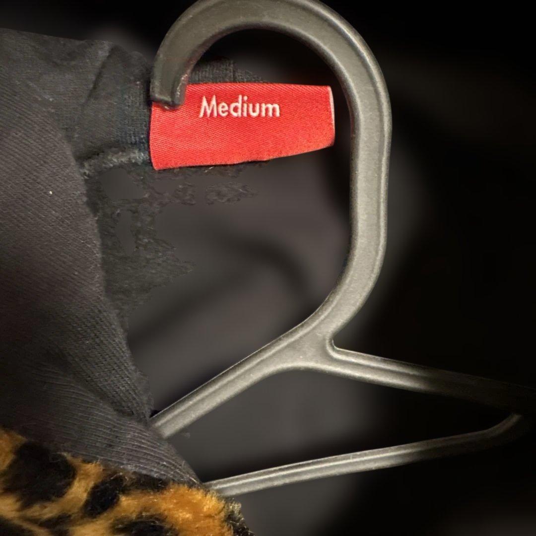 m*u様 Supreme Leopard Trim Hooded Sweatsh