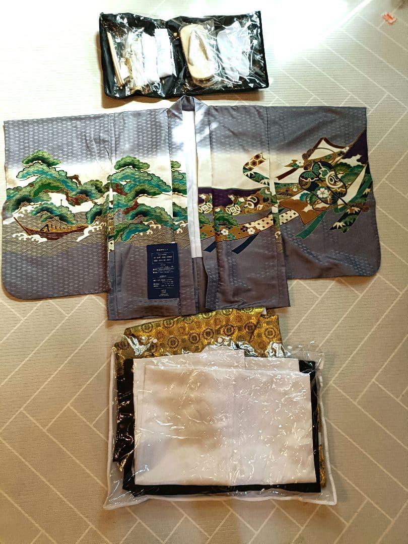 七五三5歳男児　羽織袴完全セット ※撮影時の息子は身長110cm体重16キロ