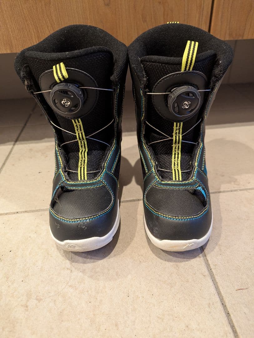 美品】K2 スノーボード バインディング付き 子供用 18.5cm キッズセット