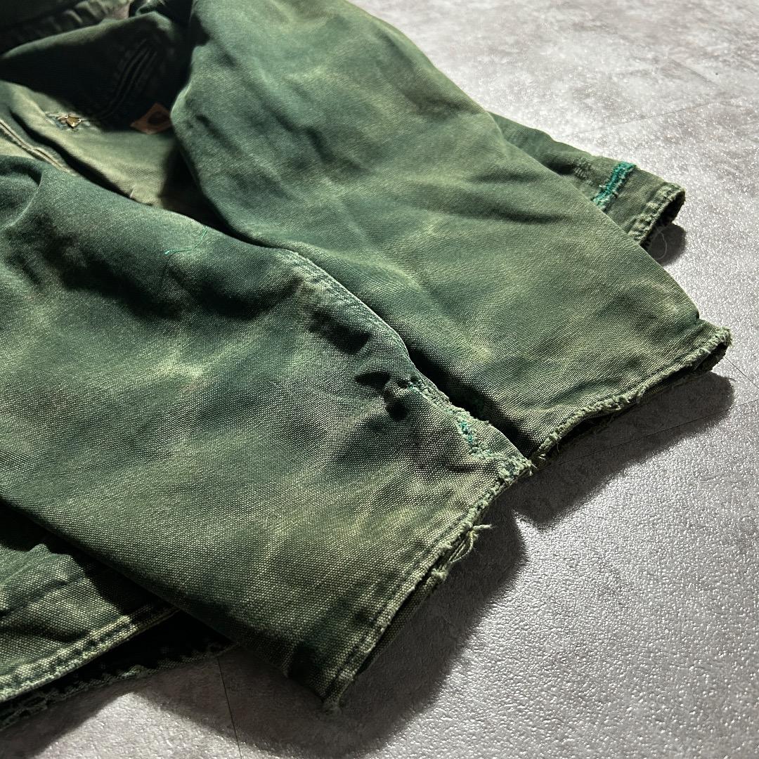 00s メキシコ製USA生地 グリーン カーハート アクティブジャケット
