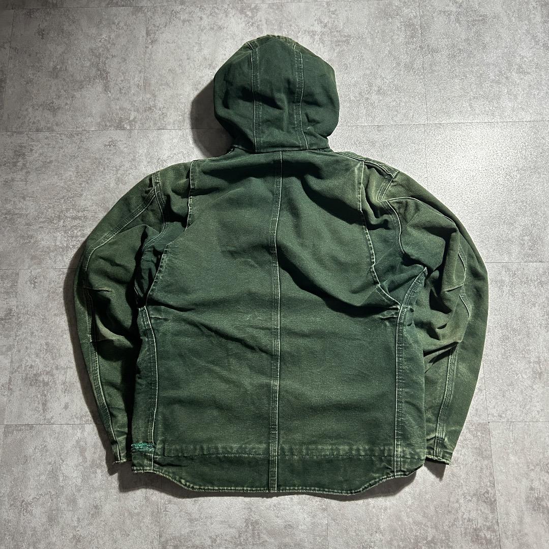 00s メキシコ製USA生地 グリーン カーハート アクティブジャケット