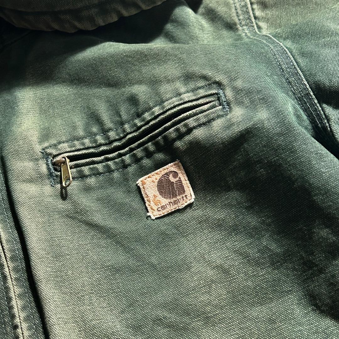 00s メキシコ製USA生地 グリーン カーハート アクティブジャケット