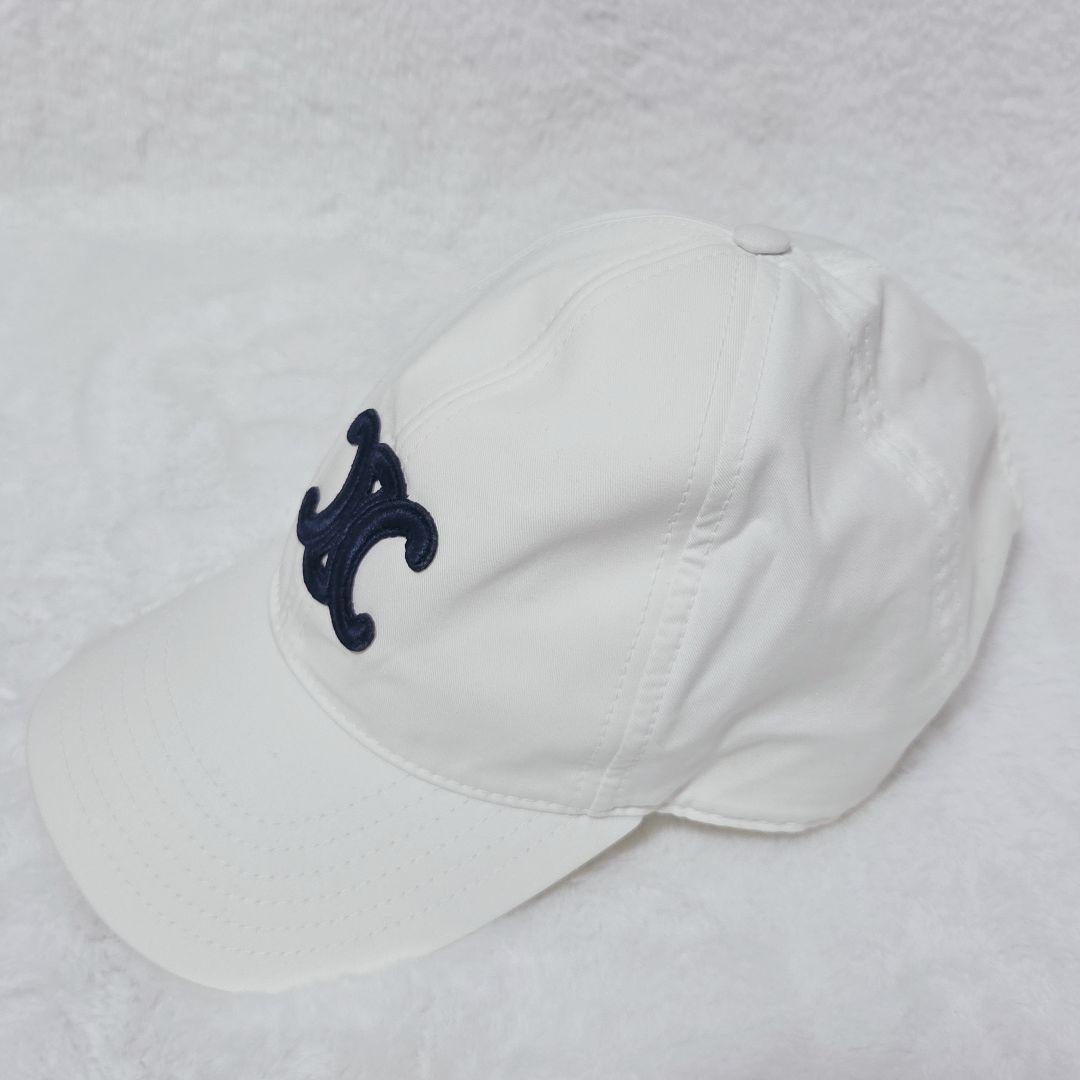 美品✨セリーヌ トリオンフ ベースボールキャップ ホワイト M