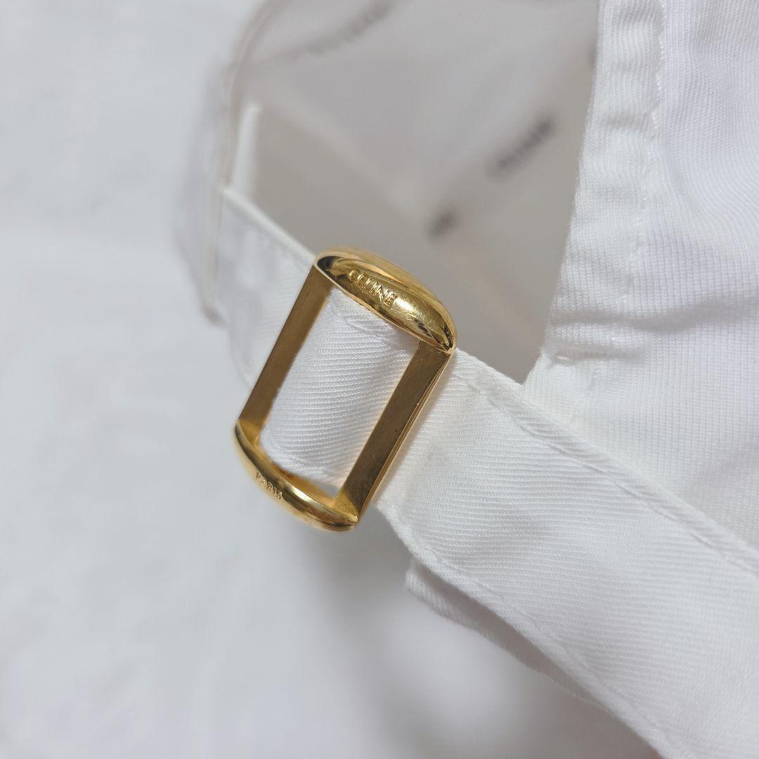 美品✨セリーヌ トリオンフ ベースボールキャップ ホワイト M