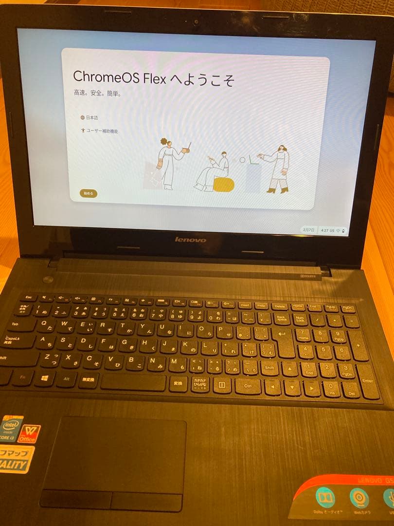 美品Lenovo G50-80(Chrome OS Flex導入) PD給電可能