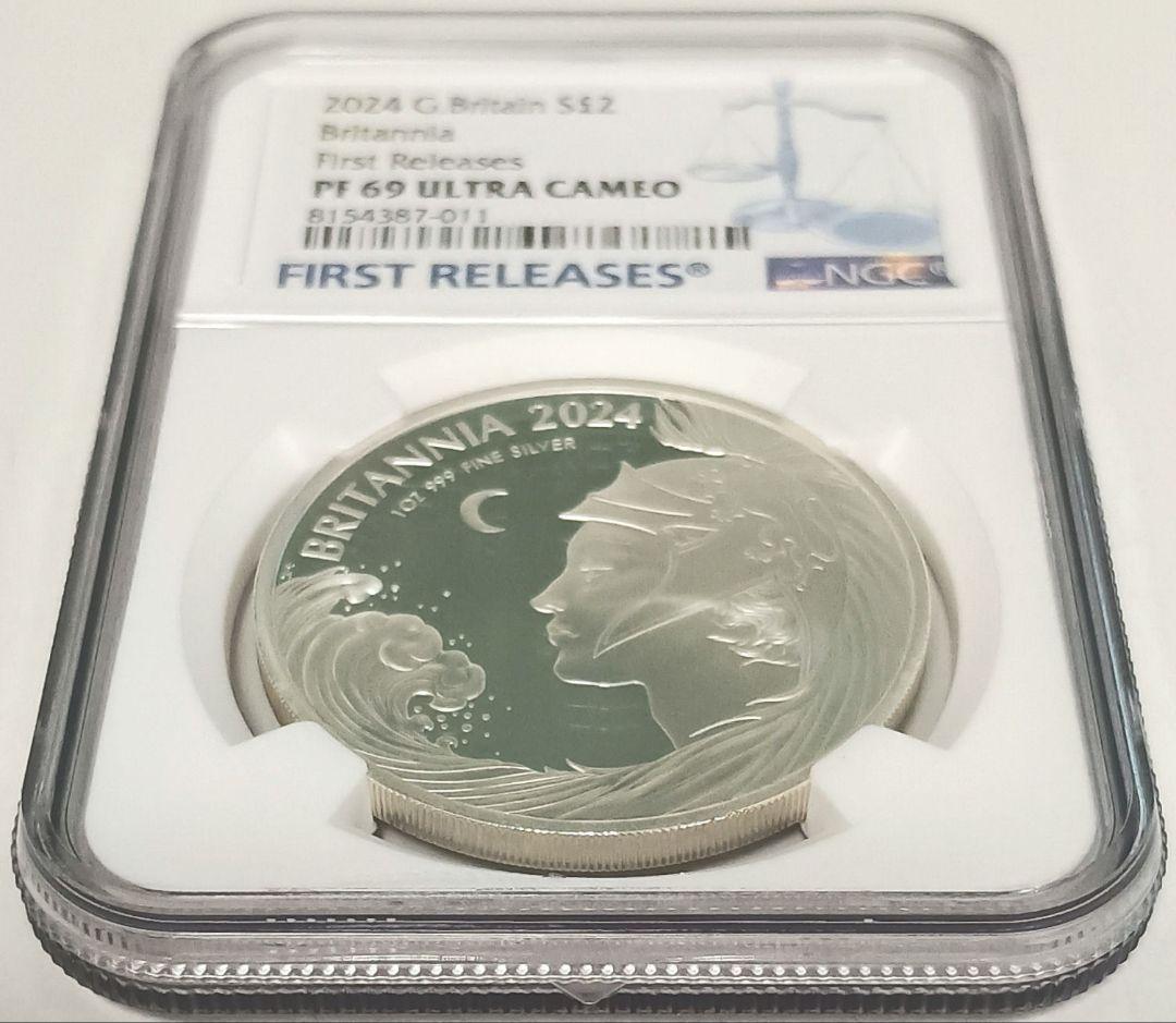 2024 ブリタニア 2ポンド プルーフ銀貨 NGC PF69UCFR