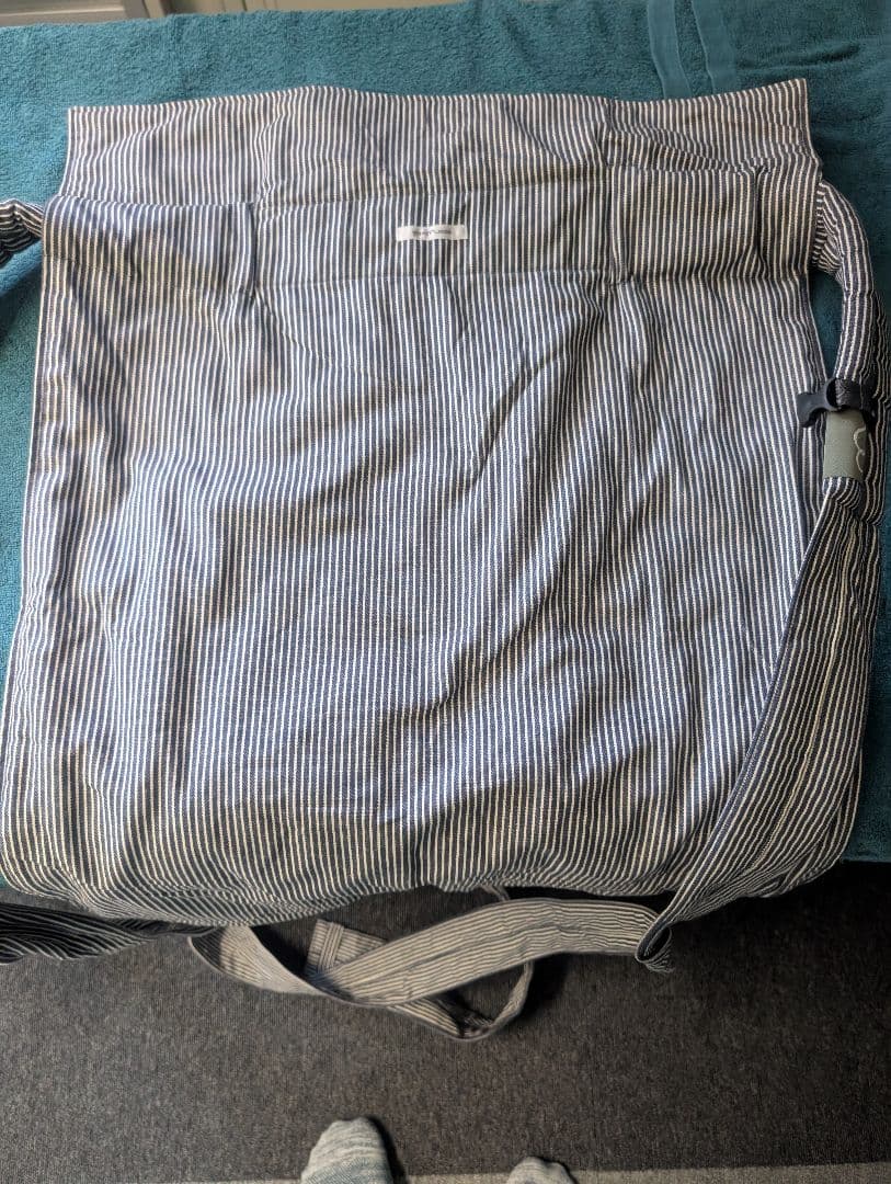 gran mocco 抱っこ紐 ストライプ ネイビー/ホワイト