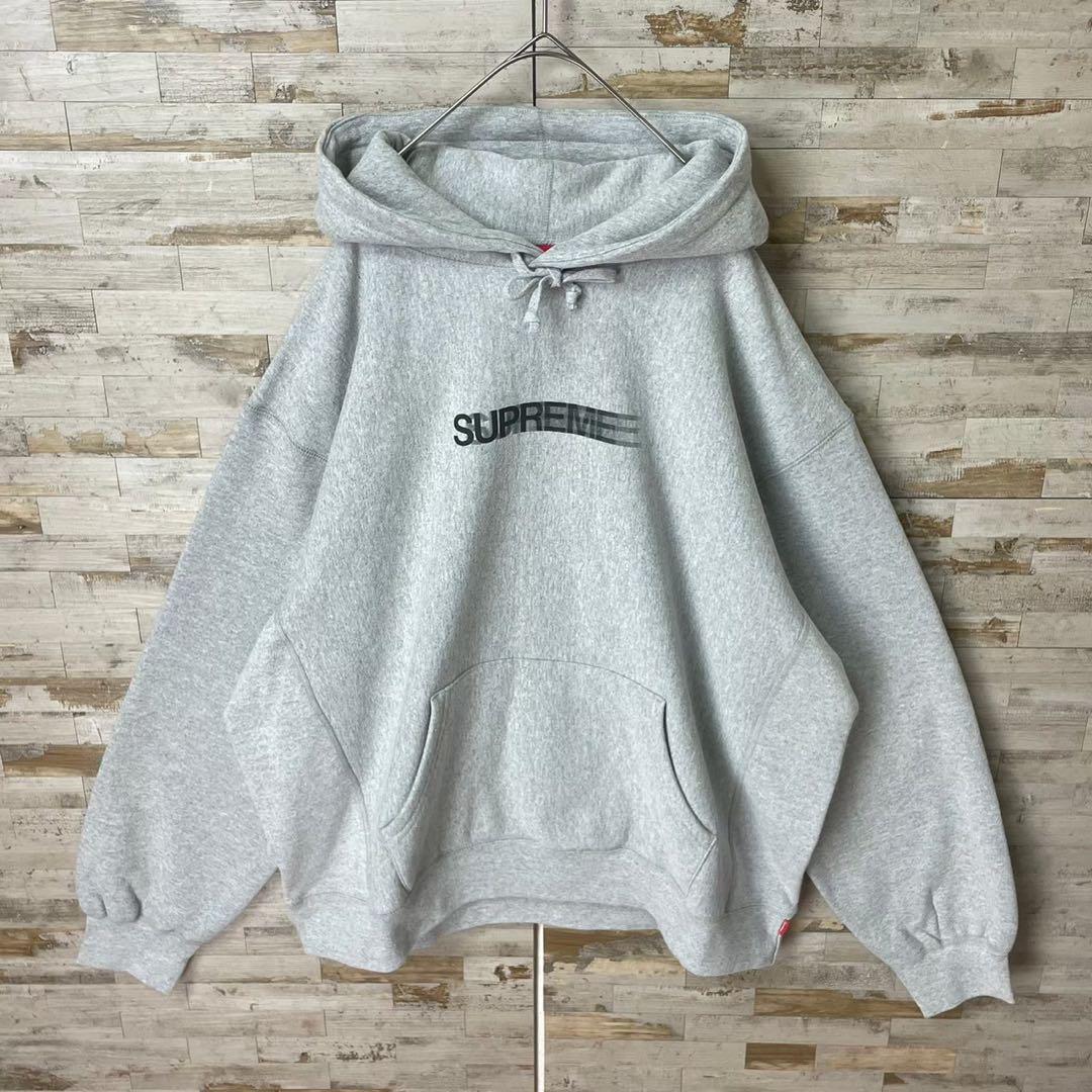 3292 U【人気デザイン】シュプリーム☆モーションロゴ パーカー 2023
