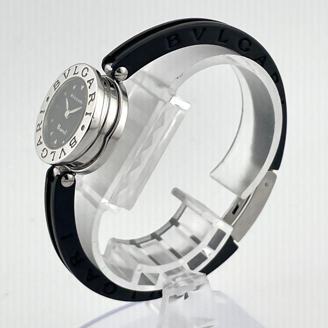 【稼働/新品電池】ブルガリ　ビーゼロワン　バングル　腕時計　黒文字盤　レディース