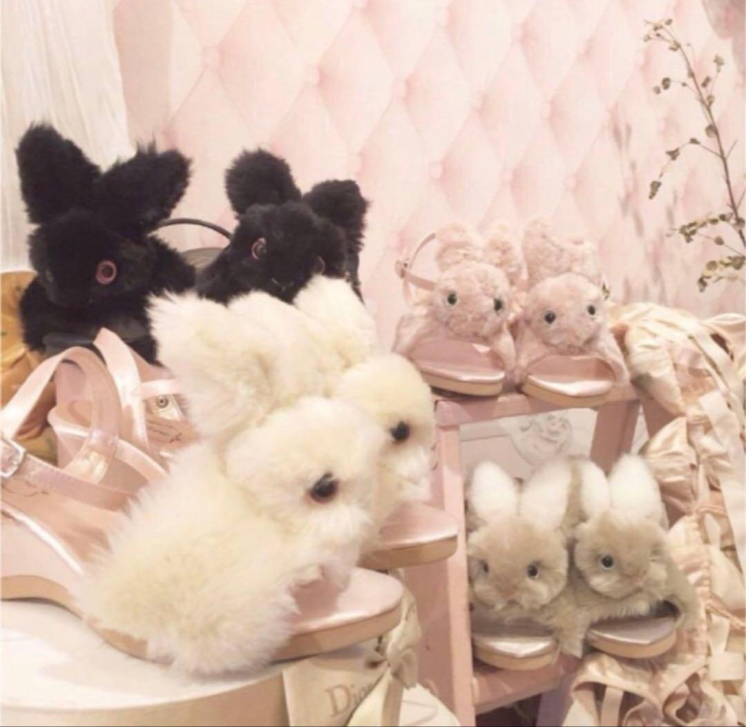 定価　30,800円●送料無料●ローズマリーソワール■うさぎシューズ靴サンダルL