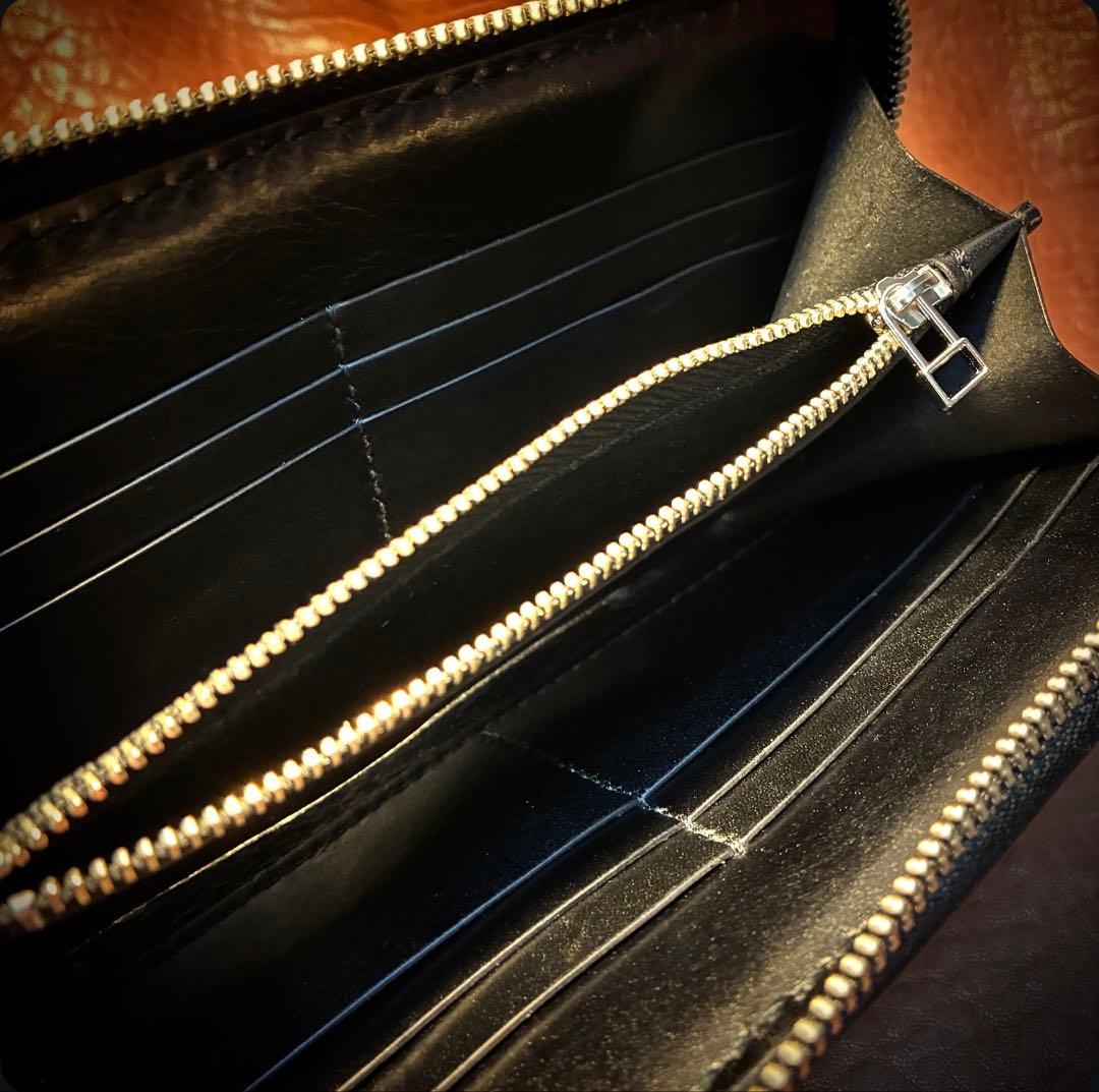 ◼︎見ざる聞かざる言わざる(スカルVer.)ラウンドファスナーロングウォレット