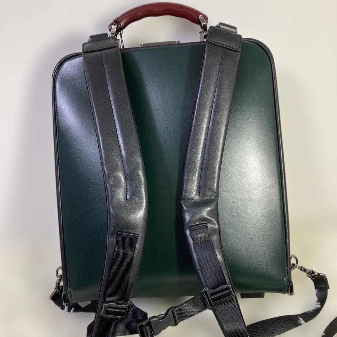 【未使用レベル】ARTPHERE ダレスバッグ グリーン ビジネスバッグ 豊岡鞄