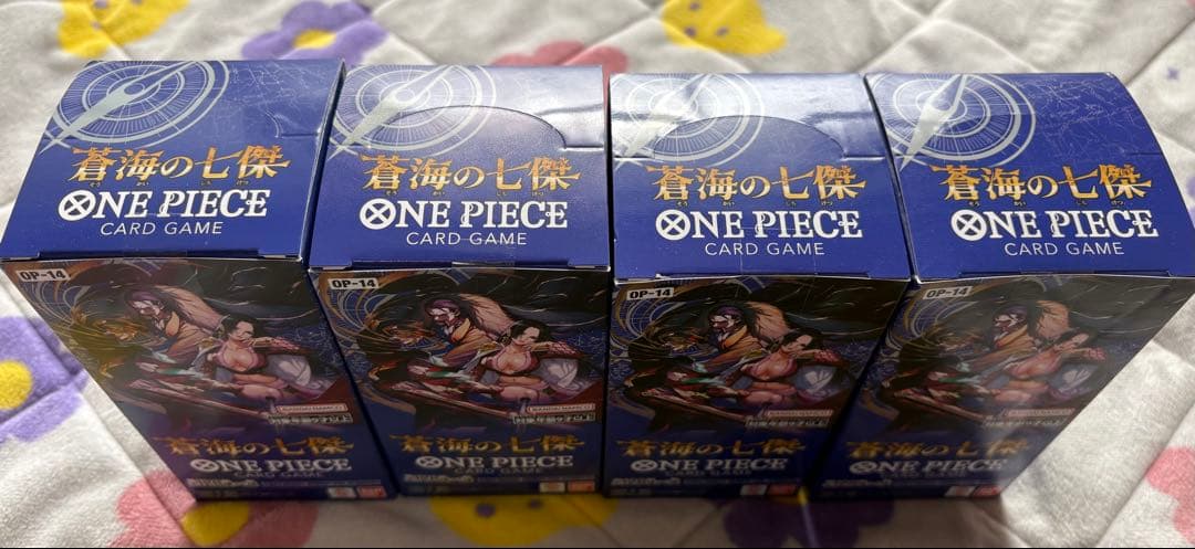蒼海の七傑 新品未開封 テープ付き 4BOX ワンピースカードゲーム