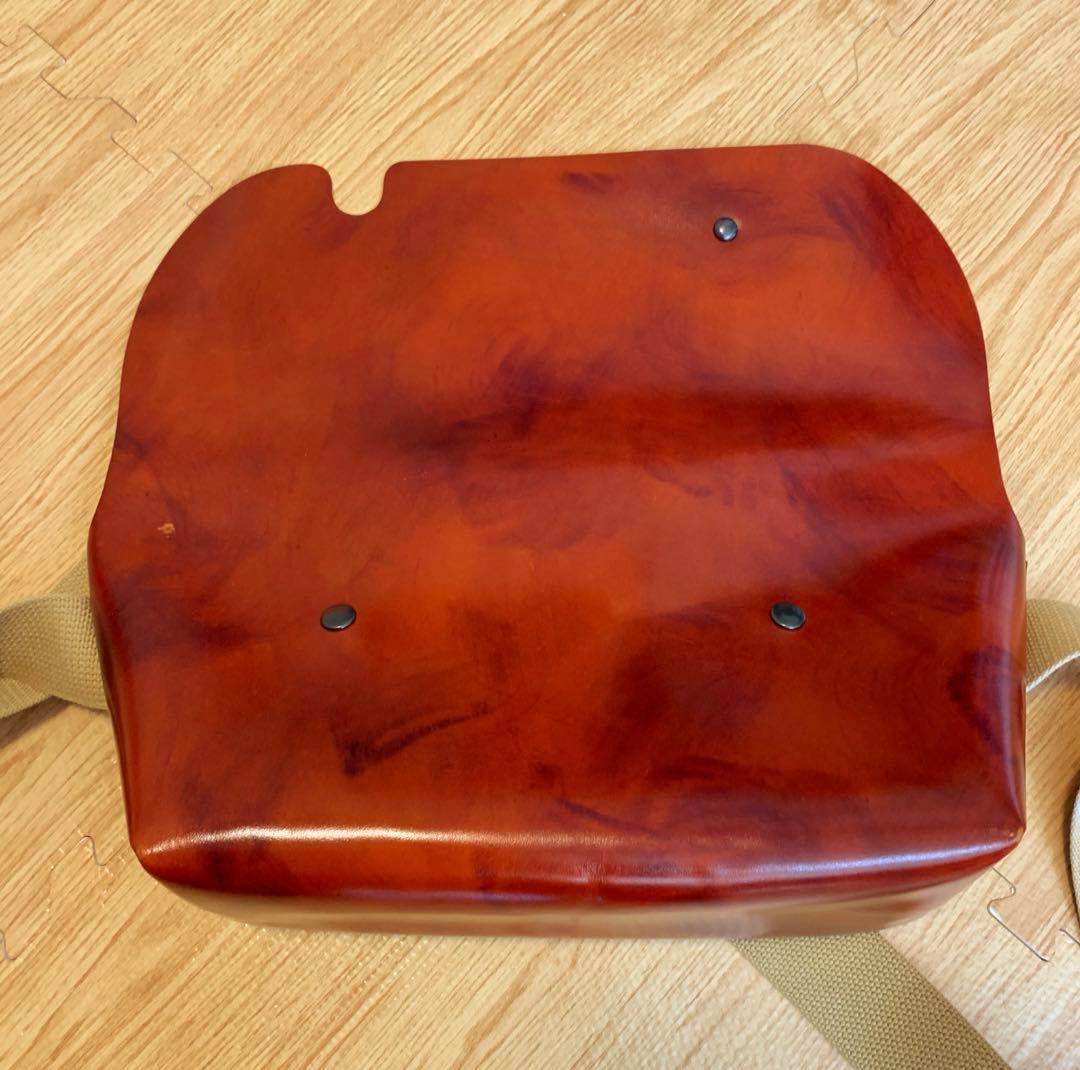 ほぼ未使用// Uni&Co. 牛革メッセンジャーバッグ/Camel/サイズS