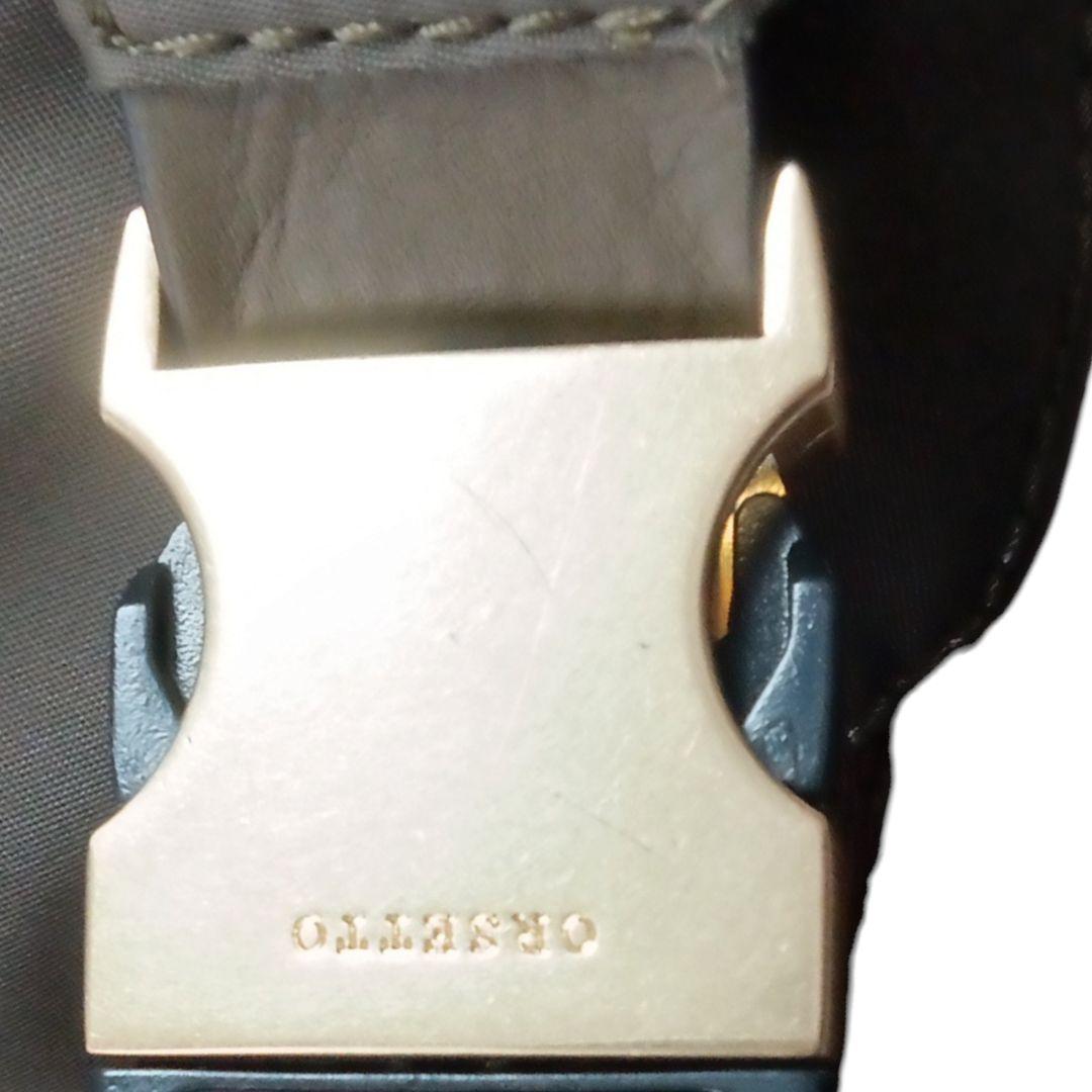 美品★ORSETTO★オルセット★ボディバッグ★ウエストポーチ★カーキ
