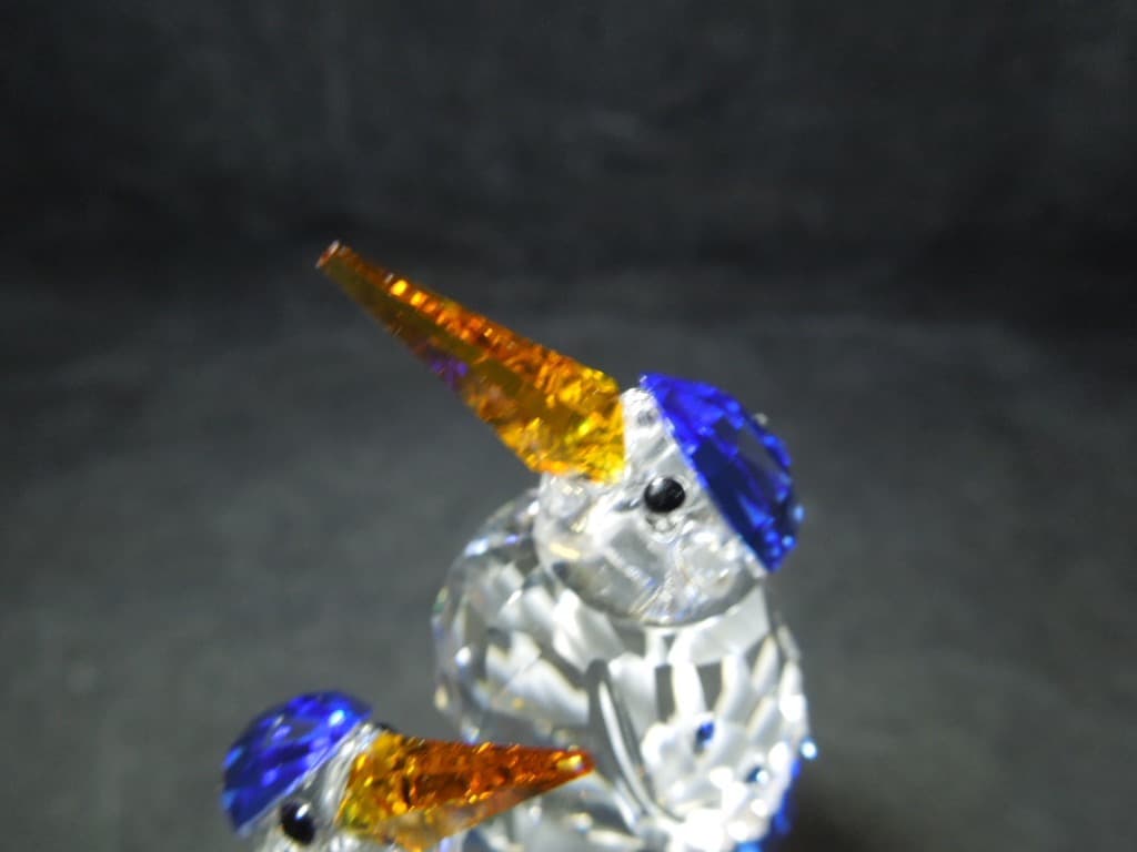 スワロフスキー カワセミ 貴重な廃盤Malachite Kingfishers