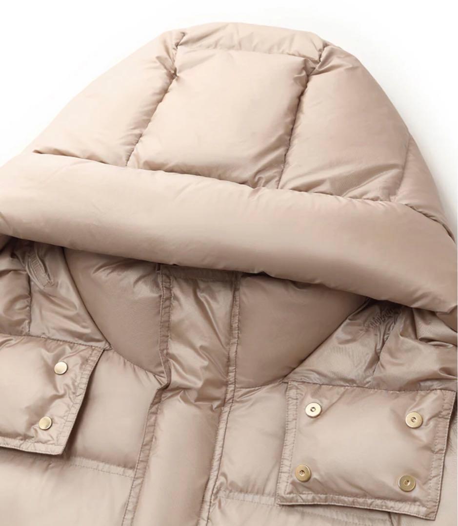 【新品ダク付き】GOELIA ローズゴールドフード付きロングダウンコート