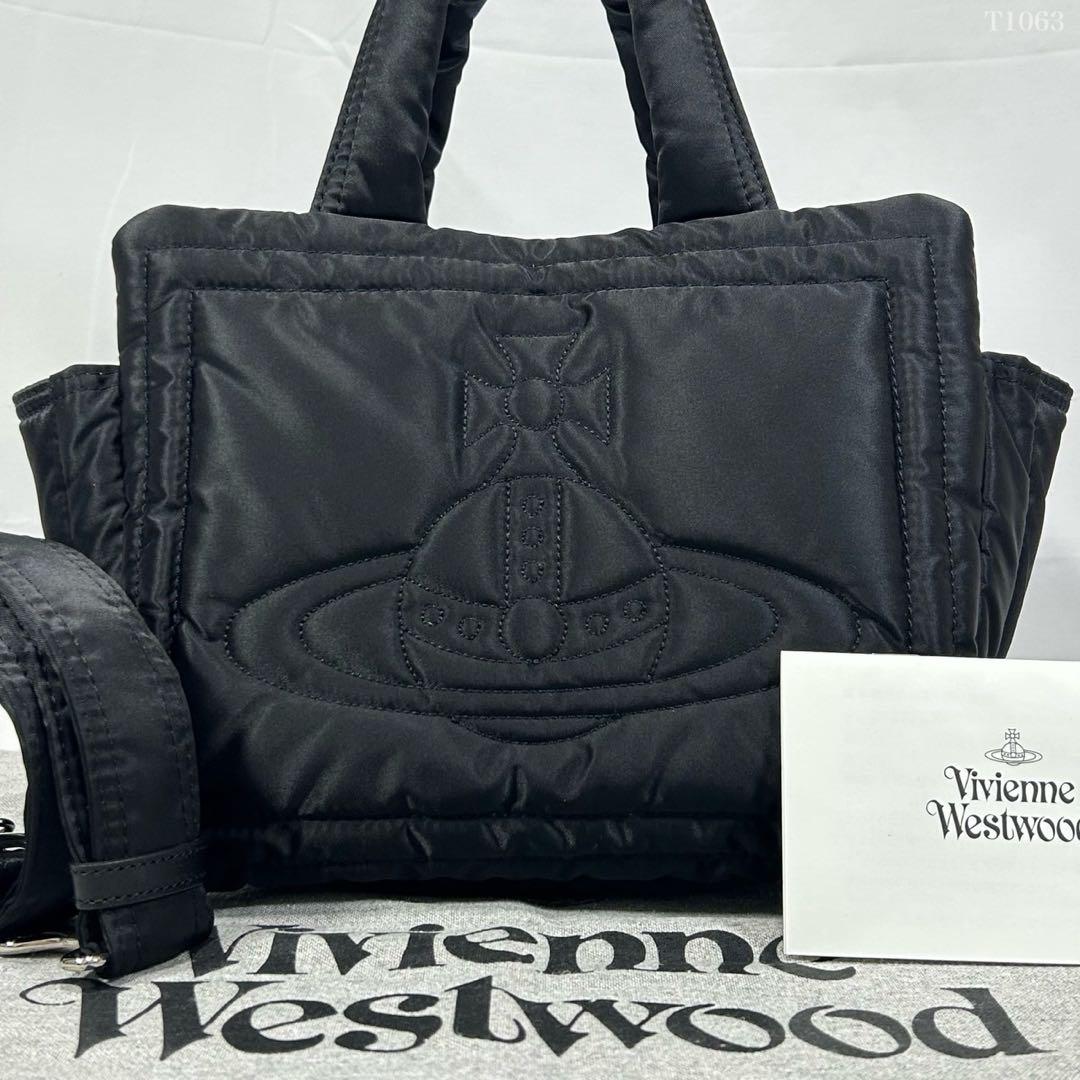 【未使用級】ヴィヴィアンウエストウッド アイダーダウン 2way ハンドバッグ