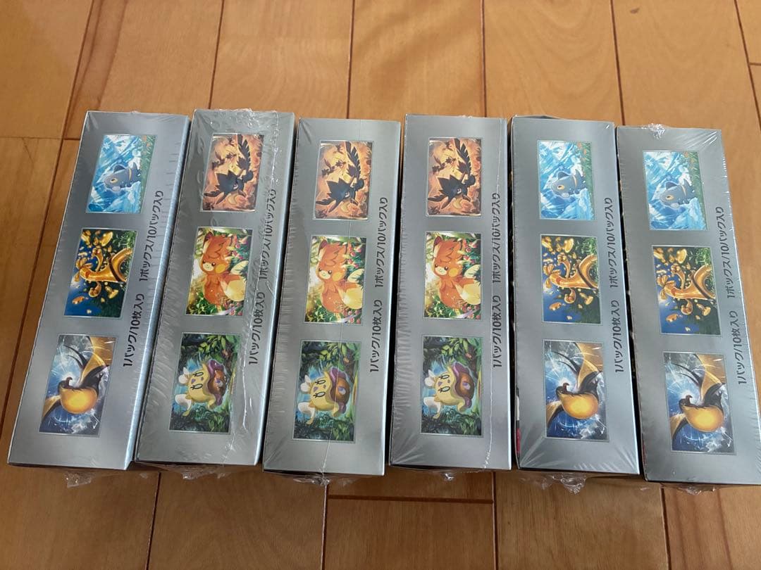 ポケモンカードシャイニートレジャーex シュリンク付き未開封BOX 6個セット