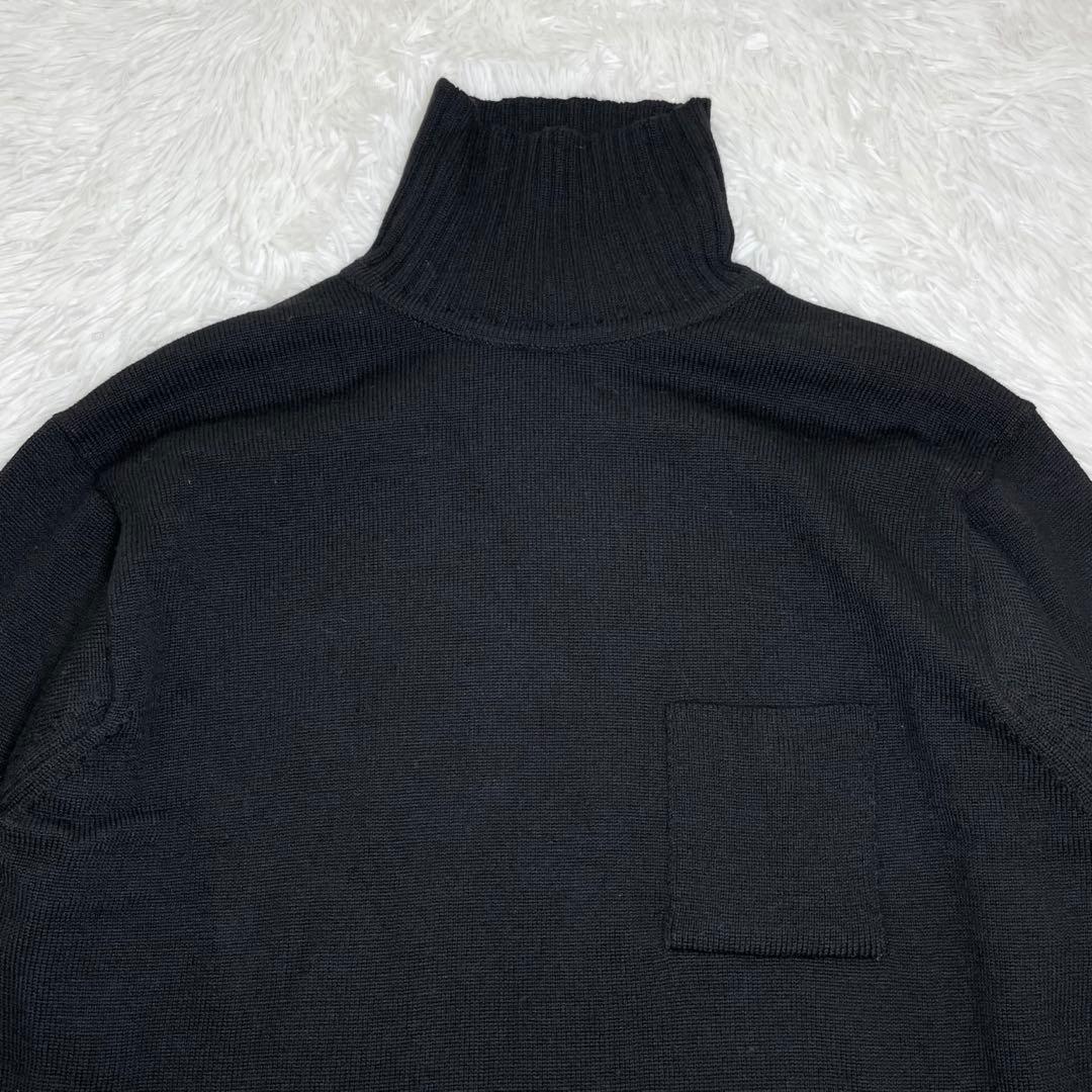 【美品】ジョンスメドレー　タートルネックニット・セーター・ウール・MED・M