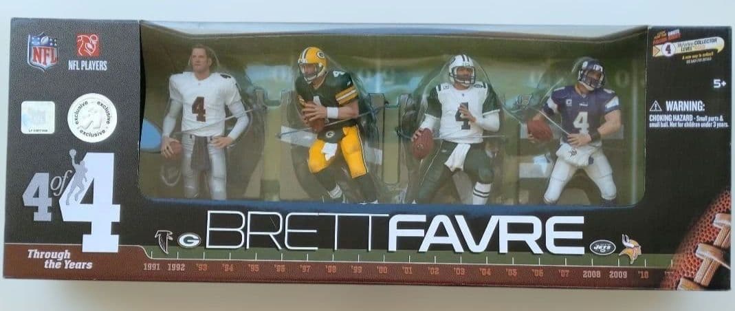 (バリアント)マクファーレンNFL ブレット・ファーブ フィギュア 4Pack