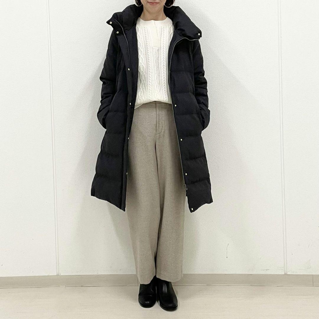 J.PRESS 未使用タグ付き グレンチェック ロング ダウン コート 9号