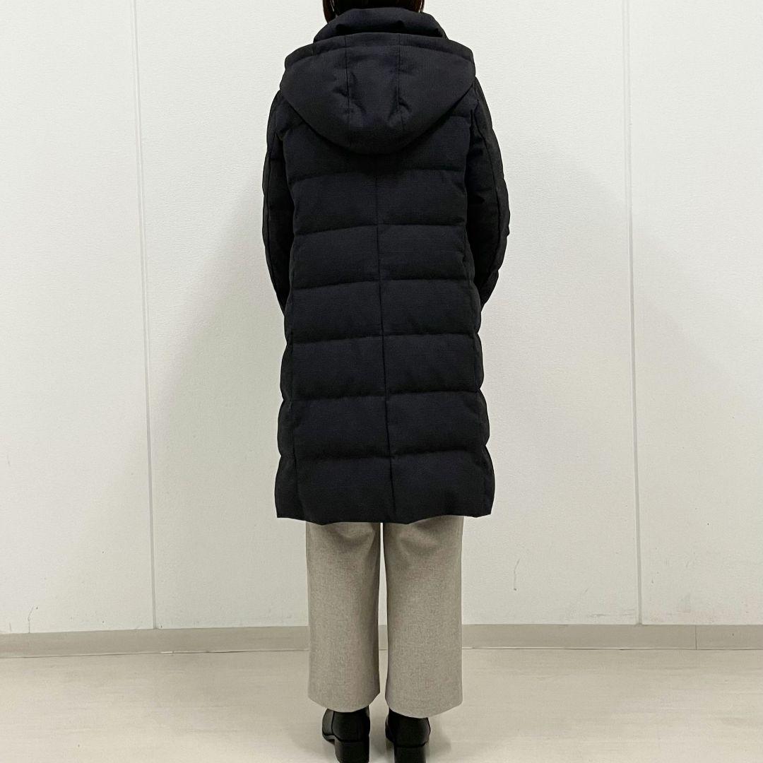 J.PRESS 未使用タグ付き グレンチェック ロング ダウン コート 9号