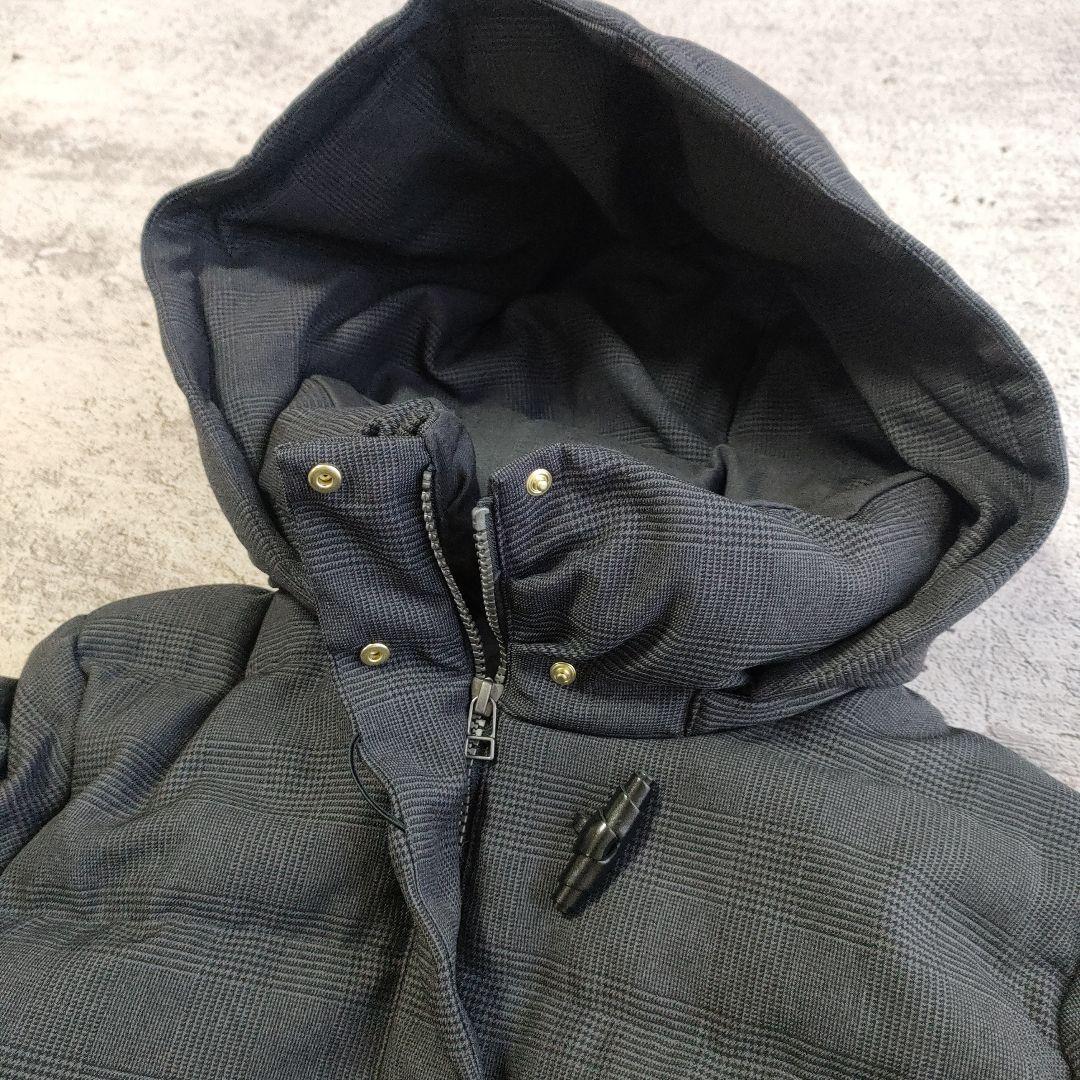 J.PRESS 未使用タグ付き グレンチェック ロング ダウン コート 9号