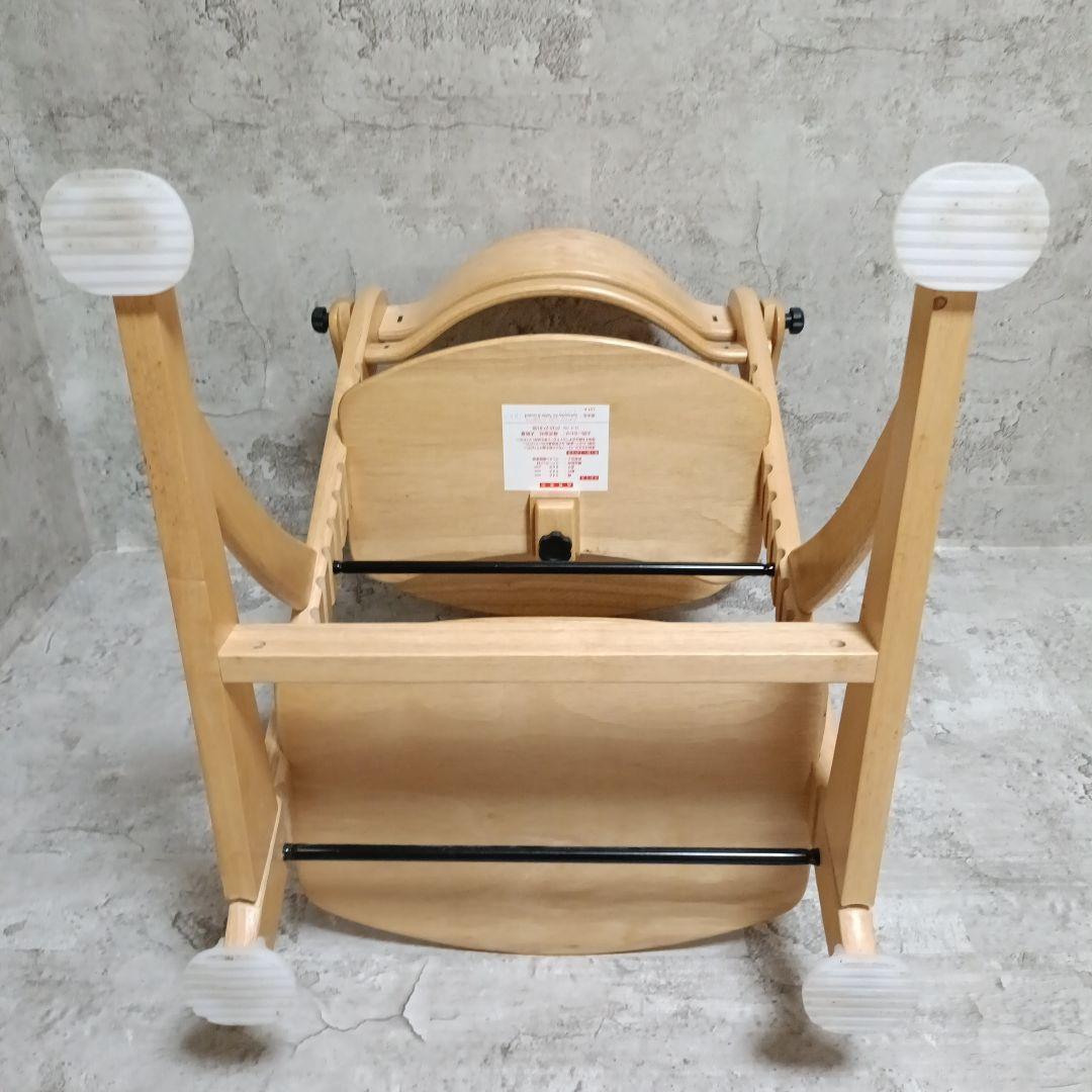 【美品】大和屋 すくすくチェア イーエヌ テーブル&ガード ナチュラル