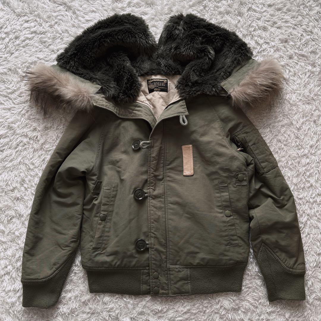 希少✨N-2B ミニタリー　ジャケット　y2k beams boy カーキ