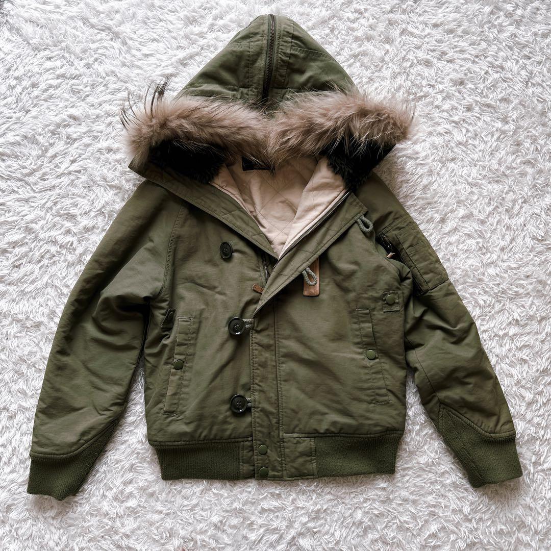 希少✨N-2B ミニタリー　ジャケット　y2k beams boy カーキ