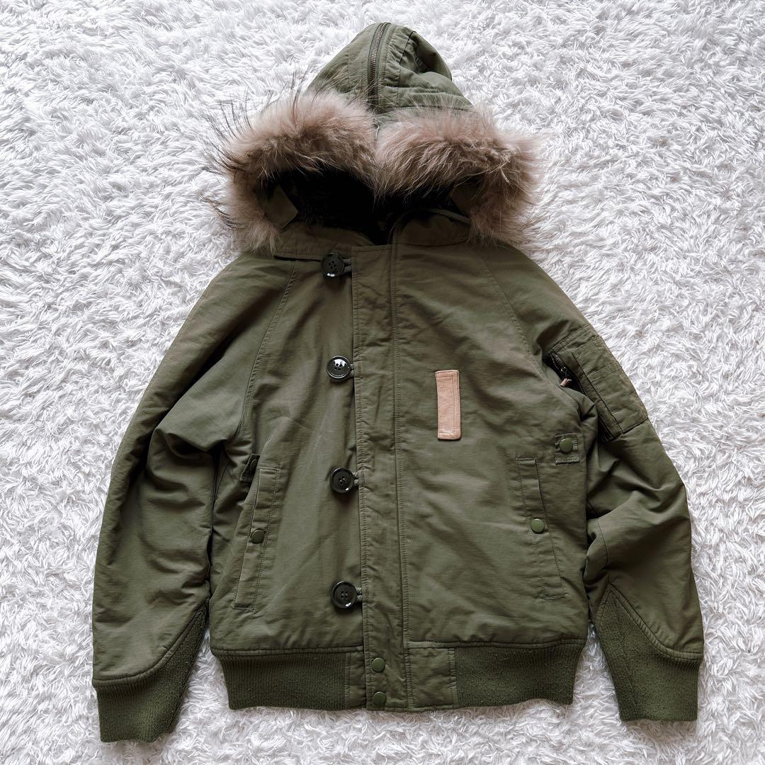 希少✨N-2B ミニタリー　ジャケット　y2k beams boy カーキ